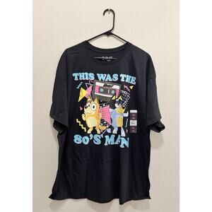 Bluey Bandit "This Was The 80's Man!" Graphic Tee - Men's 2XL - Black